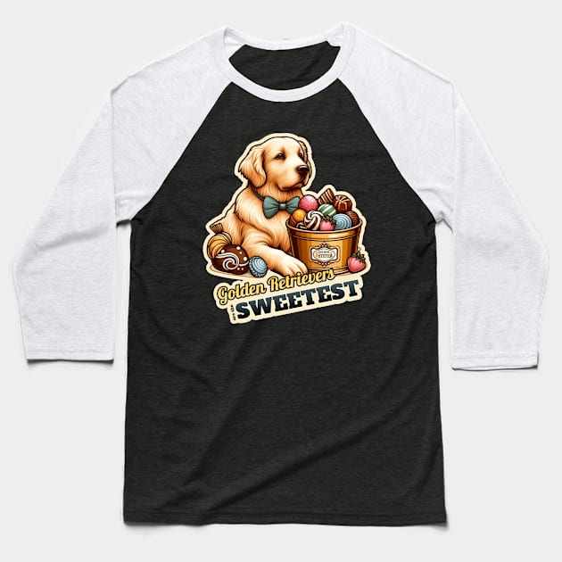 Confectioner Golden Retriever Baseball T-Shirt by k9-tee